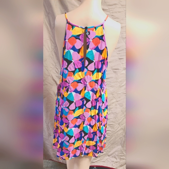 Eidon by Body Glove Sarah Dress in Lagoon/Tropical Paradise print, size Small - Picture 2 of 5